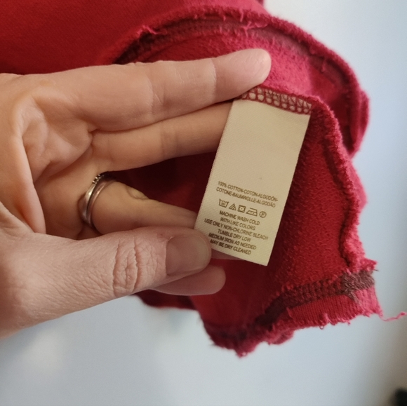 Euc Free People Lace Up Fleece cozy sweater - Picture 3 of 6